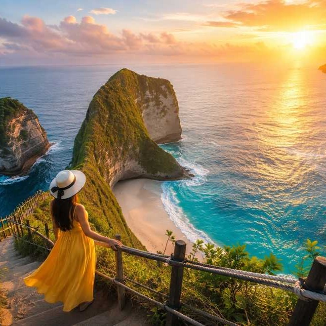 Kelingking Beach, Nusa Penida — included on day 5 of the Bali tour
